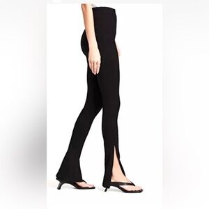 Something Navy Ponte Stretch Leggings NWT Black Sz XS Zip Ankle Flare or Skinny